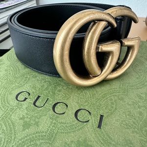 Brand New Never Worn Gucci Marmont Wide Belt Gucci Size 85, 26-28 or 6-8